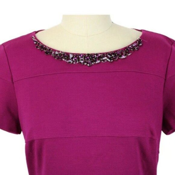 Vibrant magenta bodycon dress, italian brand BLUEGIRL, barely worn - Picture 5 of 7